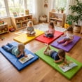 thumbnail image 2 of Gymax 5 Pieces Kids Rest Mats 2 Inch Thick Sponge Children Floor Nap Mats Colorful, 2 of 10