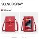 thumbnail image 2 of Bolso bandolera para mujer con pantalla táctil | Minimonedero de piel con ventana transparente y ranuras para tarjetas | Cartera ligera de hombro, 2 of 2