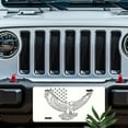 thumbnail image 5 of Bald Eagle with Stars Funny Personalized License Plate Rust-proof Stainless Steel Metal License Plate Suitable For Men And Women 12.2" x 6.2", 5 of 6