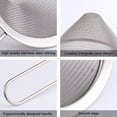 thumbnail image 5 of Gymnture Stainless Steel Fine Mesh Strainer for Cocktails, Food, Tea, Juice (9cm), 5 of 10