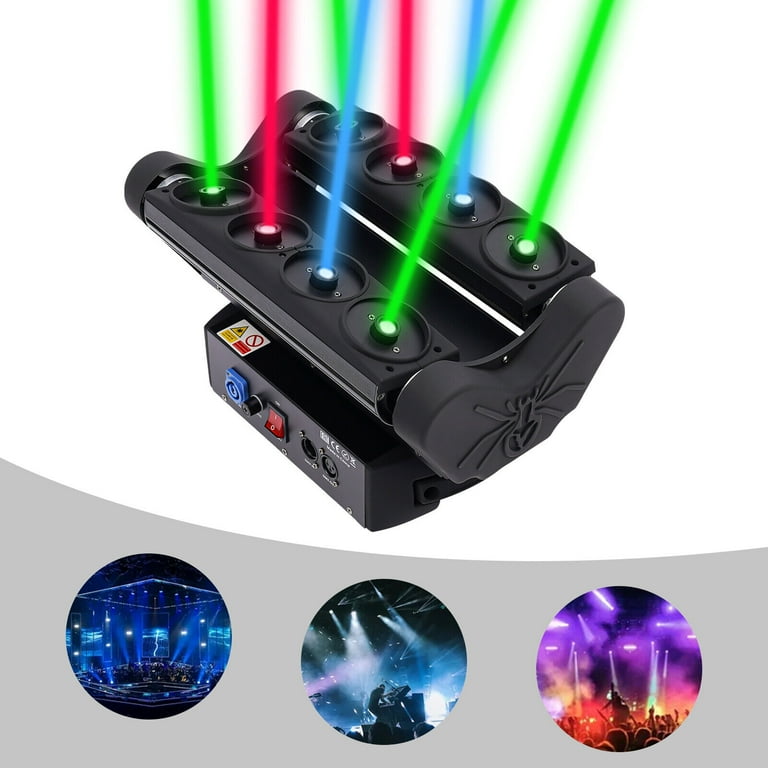 8 Eye RGB Spider Moving Head Stage Light 150W Beam Laser