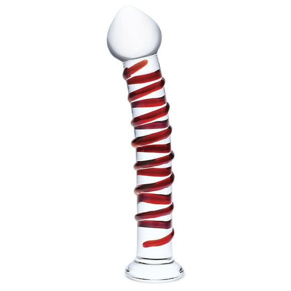 Glas Mr. Swirly Gode en Verre 10 Pouces, Transparent
