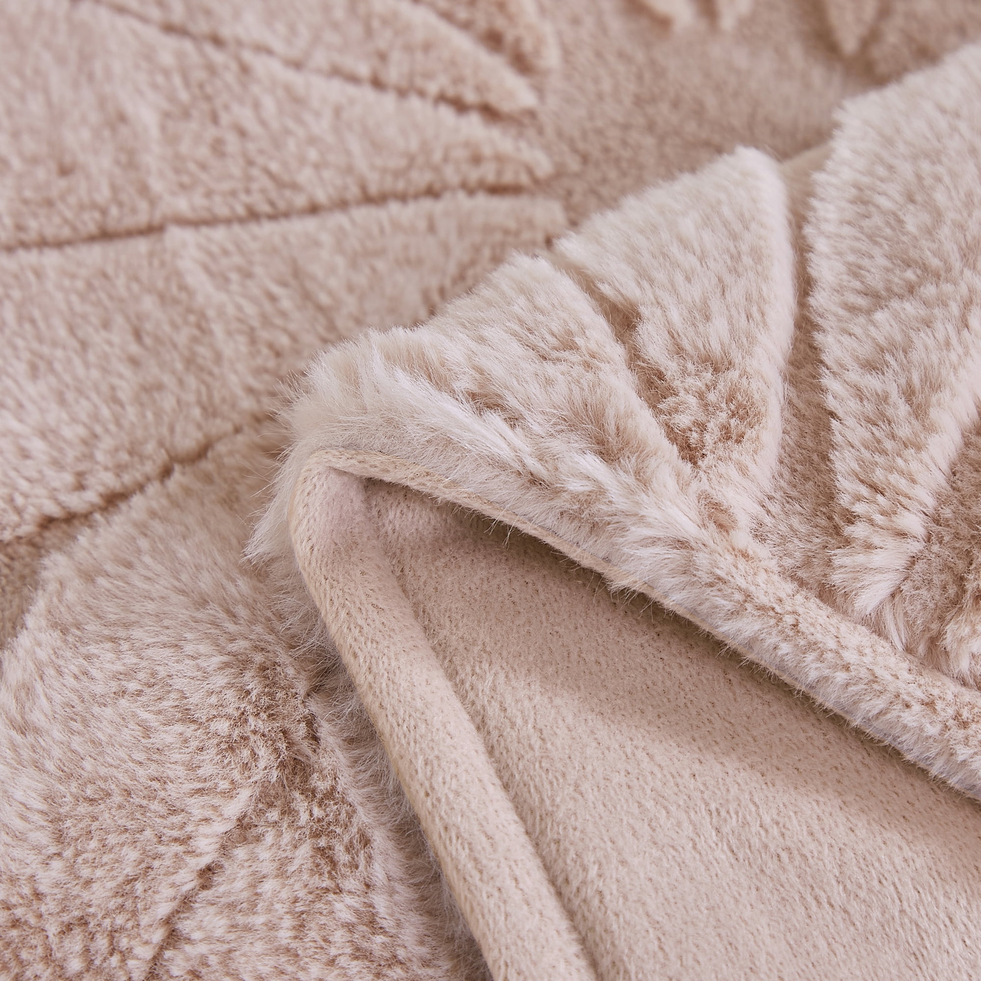 HIG Plush Fur Throw Blanket – Soft Cozy 100% Polyester, Warm Decorative Blanket for Sofa, Bed & Living Room, 50×70 Inch