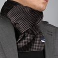 thumbnail image 1 of White & Black Mens Silk Scarf - Designer neck scarf for winters, 1 of 1