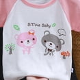 thumbnail image 5 of CAICJ98 Toddler Baby Boy Girl Graphic T-Shirt 6 12 18 24 Months 2T 3T 4T 5T Short Sleeve Crew Neck Loose Cute Tee Tops Summer Clothes (Pink,6-8 Months), 5 of 7