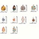 thumbnail image 4 of Pendientes Colgantes Diamantes 10/12 Pares Dibujos Animados Doble Cara para Manualidades, 4 of 9