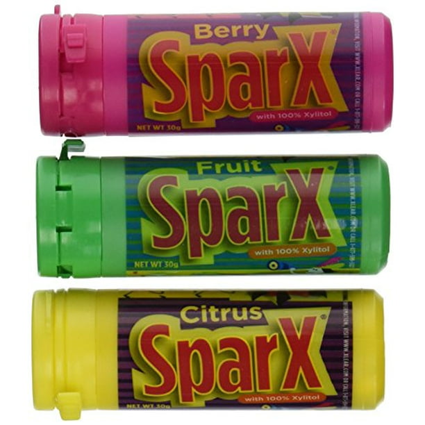 Xlear Sparx Mixed Xylitol Candy 18 Pack Display 30G Each Walmart