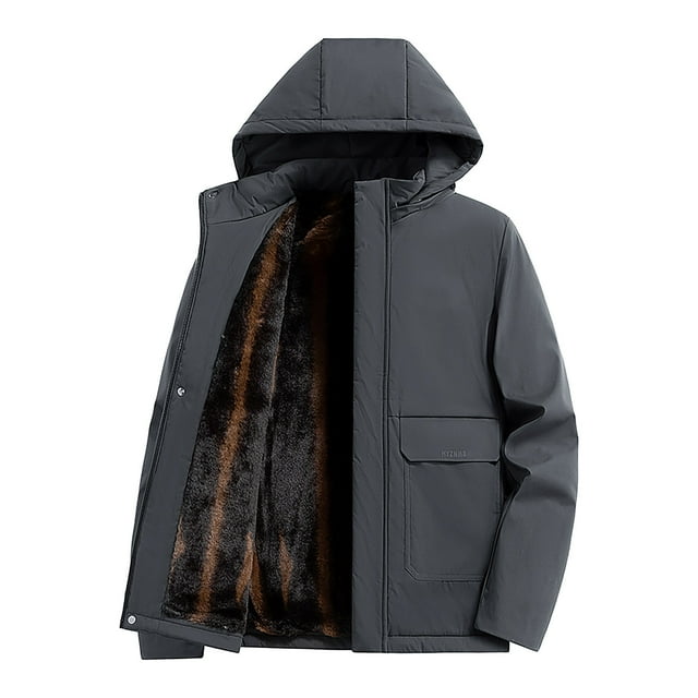Veste à Capuche Décontractée et à la Mode pour Hommes à Manches Longues avec Boutons et Poches, Matériau Polyester Respirant avec Design Compact pour Activités Extérieures