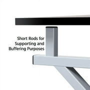 Alden Design 50 Adjustable Steel Drafting Table with Stool, Black