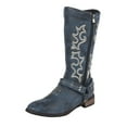 thumbnail image 1 of Leozcaa Women's Cowboy Boots Knee High Side Zipper Western Embroidered Pull On Tall Boot Fall Winter, 1 of 9