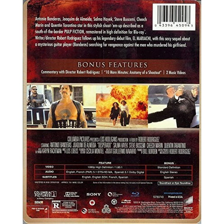 Desperado Limited Edition Steelbook Blu-Ray, Region A, B & C