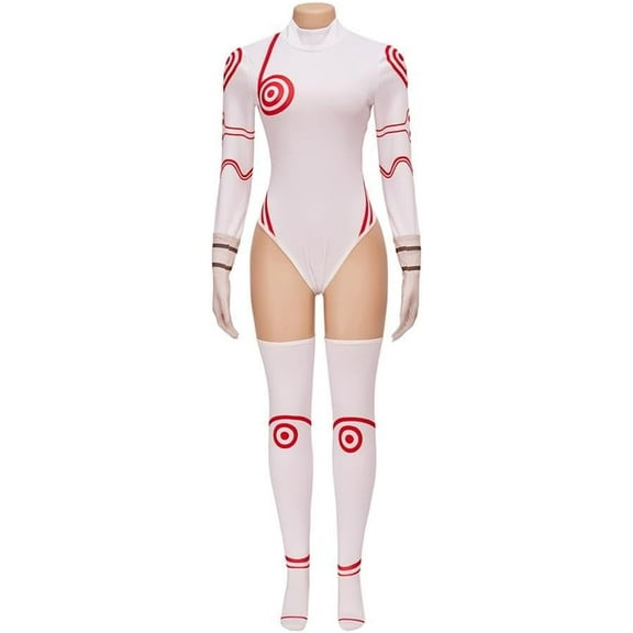 Shiro Sexy Jumpsuit with Gloves Socks Outfits White Bodysuit