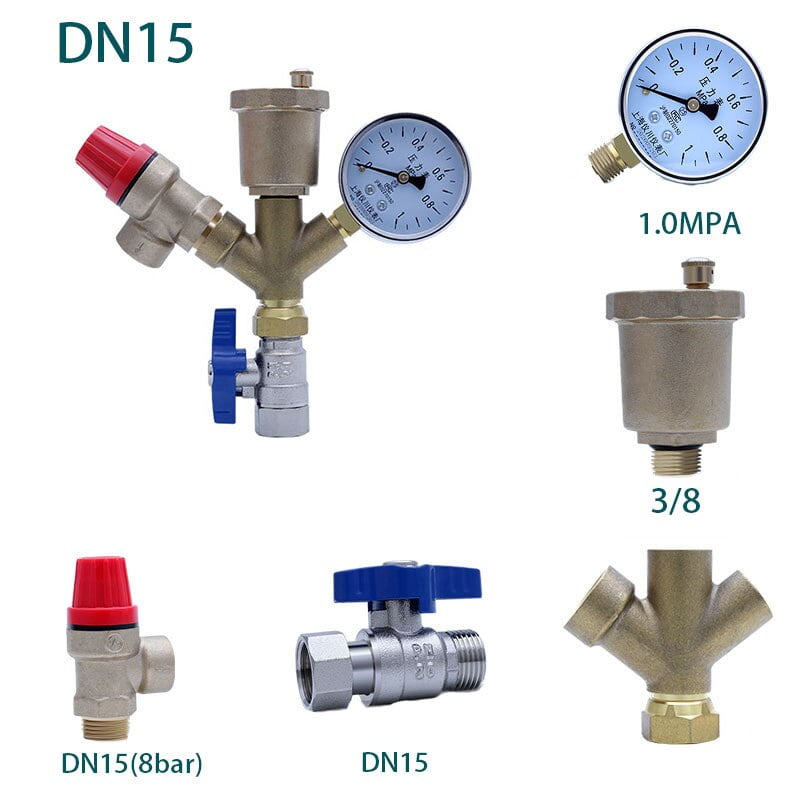 Safety valve brass automatic exhaust valve pressure relief valve