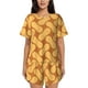thumbnail image 1 of Balery Peanuts6 Conjunto de Pijama para Mujer con Estampado, Dos Piezas de Manga Corta y Shorts, Ropa de Dormir Suave con Cuello Redondo y Bolsillos-X-Large, 1 of 6