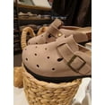 thumbnail image 3 of Cork Women's Retro Closed Toe Clogs Slippers with Hole Buckle Clogs Men Flat Sandals for Casual Summer Outdoor, 3 of 6