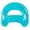 Blue, variant on Inflatable Pool Float Chair With Cup Holder Colorful Water Lounger For Summer Swimming Pool Party Adults Relaxation 36.2x29.9 Inches