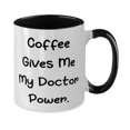 thumbnail image 2 of Appreciation Doctor Two Tone 11oz Mug, Coffee Gives Me My Doctor, Gifts For Coworkers, Present From Team Leader, Cup For Doctor, Doctor gifts, Gifts for doctors, Medical gifts, Gifts for medical, 2 of 2