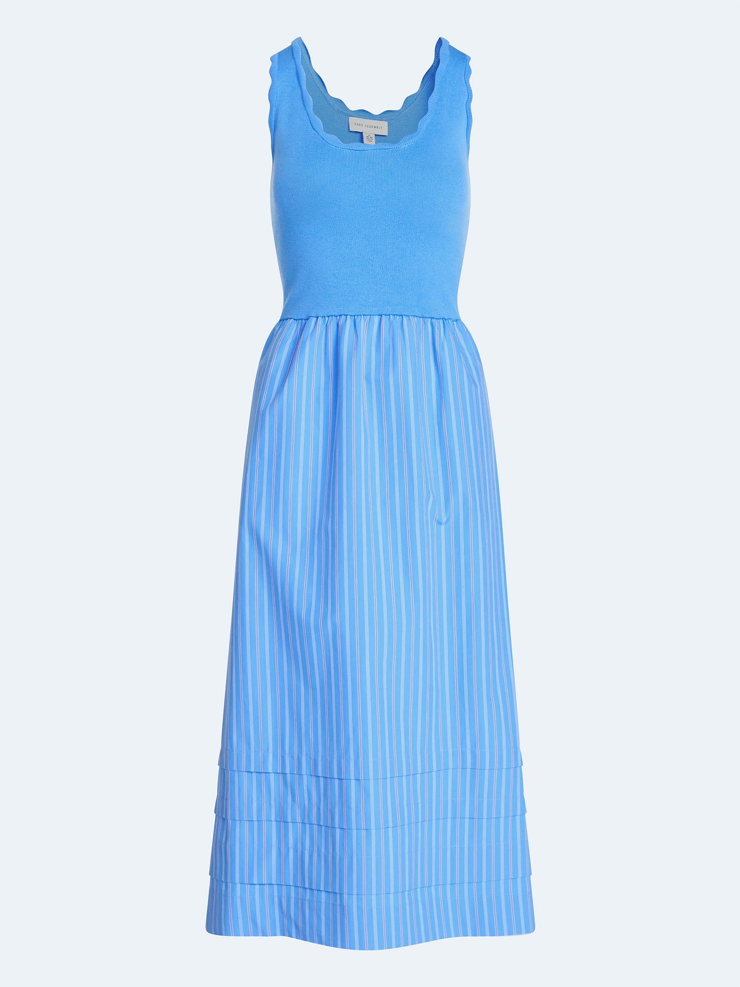 Free Assembly Women's and Women's Plus U-Neck Mixy Dress, Sizes XS