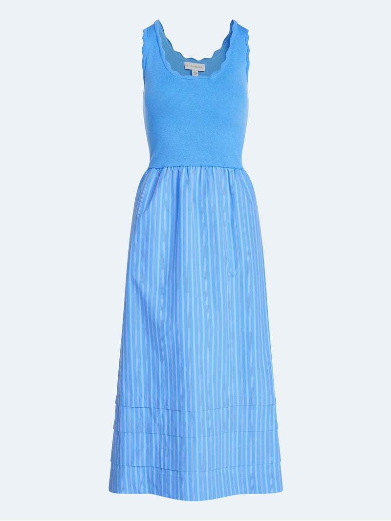 Free Assembly Women's and Women's Plus U-Neck Mixy Dress, Sizes XS-4X
