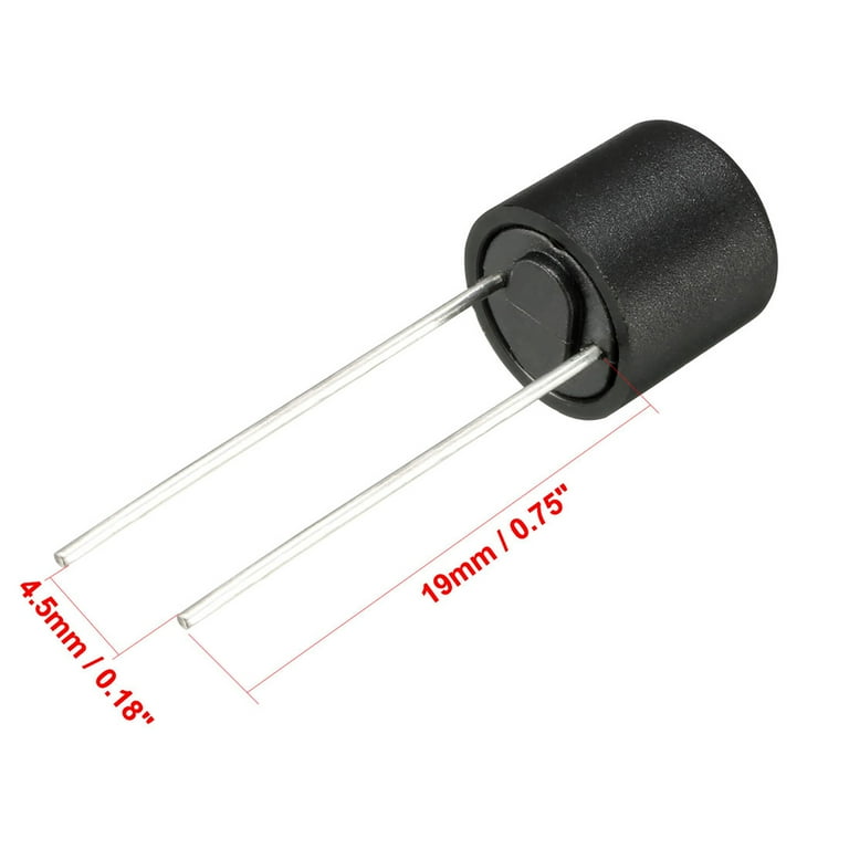 20Pcs DIP Mounted Cylinder Slow Blow Micro Fuse T4A 4A 250V Black