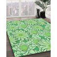 thumbnail image 3 of Ahgly Company Machine Washable Indoor Square Transitional Light Green Area Rugs, 8' Square, 3 of 7