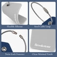 thumbnail image 5 of Brookstone Luggage Tags Name Card Travel Tags for Luggage with Steel Loop Fastener 2 Pack Set, 5 of 6