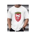 thumbnail image 2 of T-Shirt Inspiré de la Division Aéroportée pour Hommes - Vert Décontracté avec Emblème Rouge et Jaune, Manches Courtes, Mélange Polyester et Spandex, Col Rond - Haut d'Été Léger pour Adultes, Hommes, Femmes, Adolescents, 2 of 6