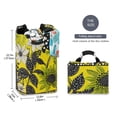 thumbnail image 2 of Yayeee Freestanding Laundry Hamper with Handle Collapsible Large Storage Basket for Clothes, Yellow Flowers, 2 of 7
