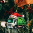 thumbnail image 5 of Personalized Garbage Truck Shape Ornament, Customized Name Truck Lover Christmas Ornament 2025, Unique Waste Management Vehicle Xmas Decor Ornaments Gift for Son Grandson Grandkids Birthday Holiday, 5 of 5