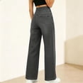 thumbnail image 4 of LWavelet Denim Pants Women Lightweight Wide Leg Jeans Summer Fall High Waisted Straight Leg Trousers with Pockets, 4 of 7