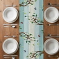 thumbnail image 6 of Easter Table Runner - 72 Inch Long, Kitchen Dining Table Runner Dresser Scarves, Spring Watercolor Bunny Eggs Tulip Wooden Grain Farmhouse Decor for Coffee Tables Wedding Party Banquet, 6 of 8