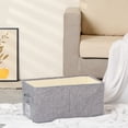 thumbnail image 5 of REGALWOVEN Storage Cube, Fabric Storage Bin with Handles for Shelves Closet, Foldable Basket Grey 15.7*9.1*7.9in, 5 of 7