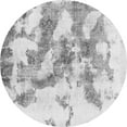 thumbnail image 1 of Ahgly Company Indoor Round Abstract Gray Modern Area Rugs, 8' Round, 1 of 4