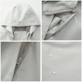 thumbnail image 6 of CaComMARK PI Rain Jacket for Women Waterproof Long Rain Coats Hooded Windbreaker Lightweight Raincoats Travel Hooded Trench Coats clearance sales today deals prime, 6 of 7