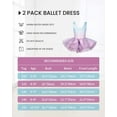 thumbnail image 2 of Ballet Leotards for Girls, Sleeveless Toddler Dance Costums with Tutu Skirt, 2 of 8