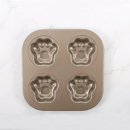 

Kitchen Decor and Supplies 4 Cups Carbon Steel Cartoon Cake Mold