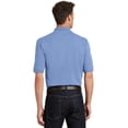 thumbnail image 2 of Port Authority Pique Knit Polo with Pocket (K420P) Light Blue, 6XL, 2 of 2