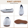 thumbnail image 5 of Zapatos planos de ballet Puxowe para mujer, cuña baja, gris claro, 5 of 5