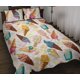 thumbnail image 1 of Juego de cama edredón con estampado de helados de colores, 1 of 5
