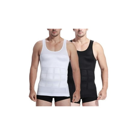 Men's Fat Burner Slimming Body Shaper Shirt With Waist Back (Best Shapewear For Back Fat)