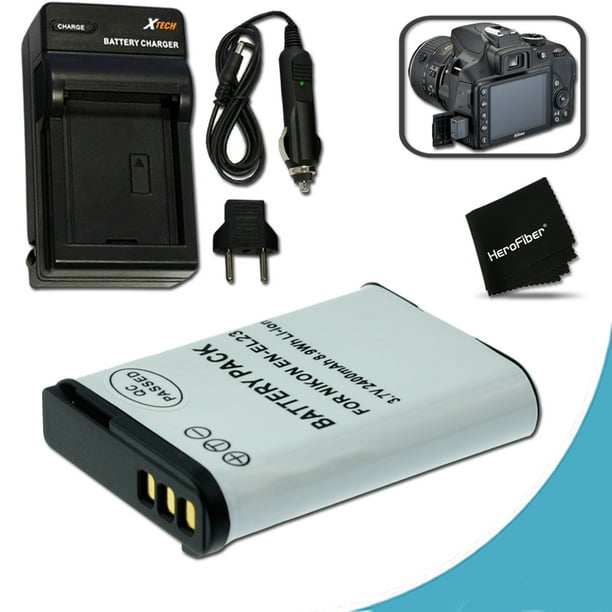 High Capacity (Replacement) Nikon ENEL23 / ENEL23 Battery + Quick