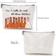 thumbnail image 2 of Bolsa de maquillaje de lona con diseño de pollo, neceser multiusos con cremallera, neceser de viaje, 2 of 9