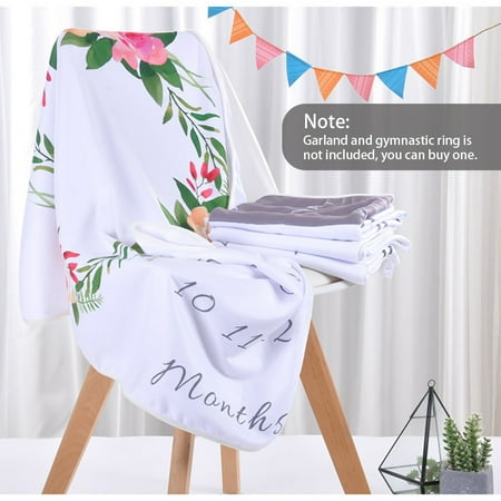 Baby Monthly Milestone Blanket For Girl Boy Floral Deer ...