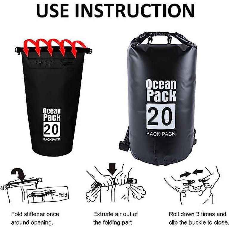 Waterproof Floating Dry Bag with Exterior Zippered Pocket  display picture 1