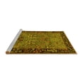 thumbnail image 2 of Ahgly Company Machine Washable Indoor Round Animal Yellow Traditional Area Rugs, 4' Round, 2 of 4