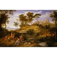 thumbnail image 2 of Joseph Anton Koch 24x17 Gold Ornate Framed and Double Matted Museum Art Print Titled - Apollo Among the Thessalian Shepherds (1834-1835), 2 of 4
