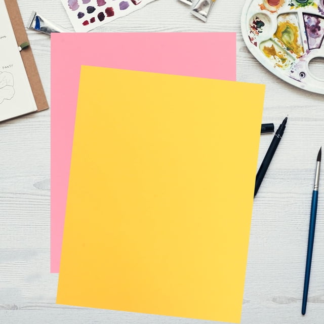 DEEPCRAFF 50Pcs Multi Colored Construction Paper Cardboard For Scrapbook Pages Craft Enthusiasts Diy Projects