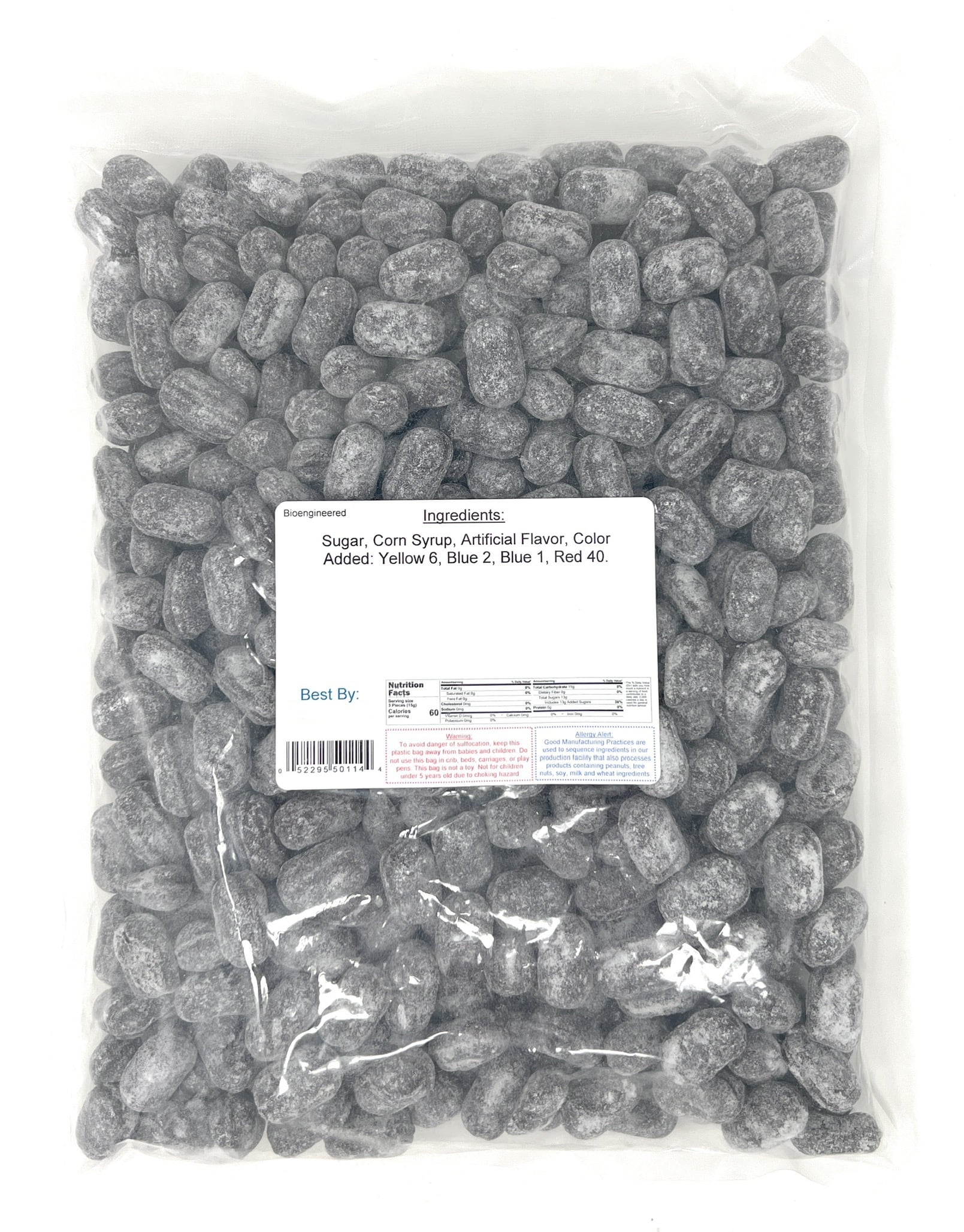 Claeys Licorice Sanded Candy Drops ~ 4 lbs