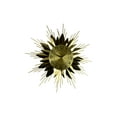 thumbnail image 5 of 25" Gold Metal Starburst Wall Clock, 5 of 5