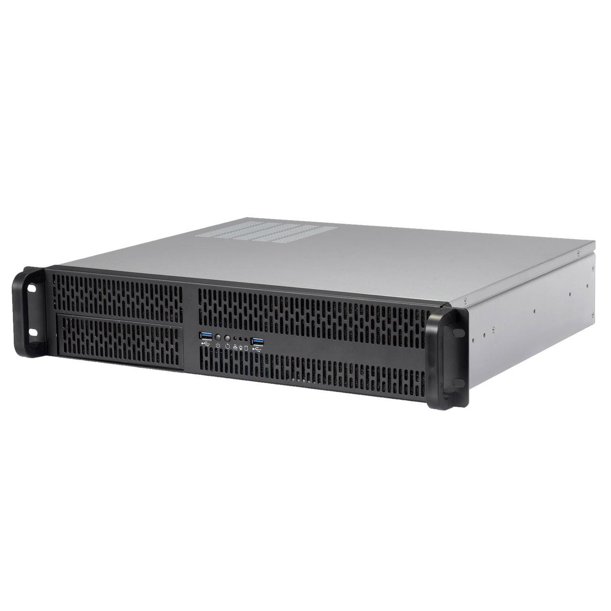 Rosewill 2U Server Chassis Rackmount Case | 4 3.5 /2.5 HDD 1 5.25 Device | Micro-ATX Compatible | 2 x 80mm PWM Fans | 2x USB 3.0 | Silver/Black - RSV-Z2700U